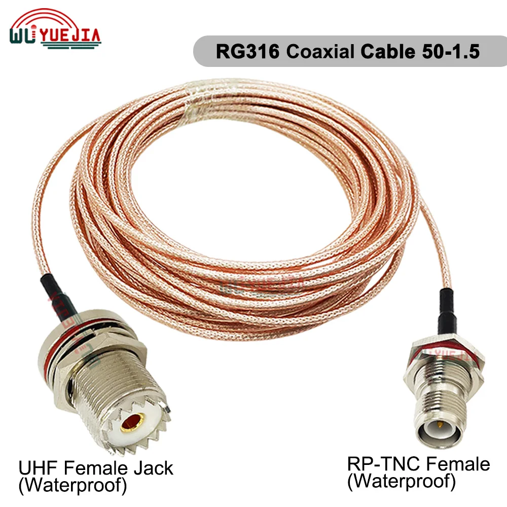 Разъем UHF-TNC радиочастотный кабель RG-316 гнездовой разъем-папа TNC гнездо RP-TNC