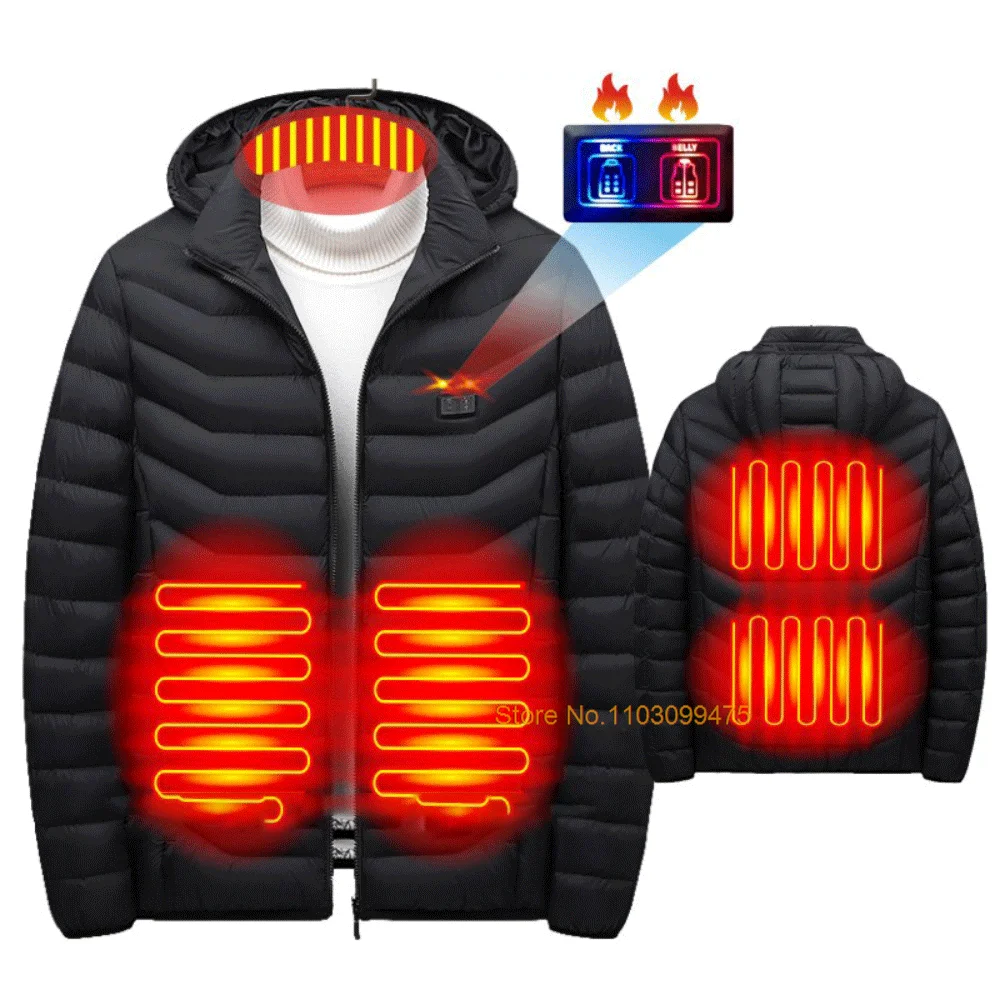 

Зимняя куртка с подогревом для мужчин и женщин, теплая куртка для 2-21 областей с электроподогревом USB, одежда для охоты, кемпинга, пешего туризма, катания на лыжах