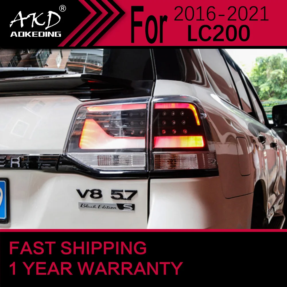 Автомобисветильник s для Toyota Land Cruiser светодиодный задний фонарь 2016-2020 LC200