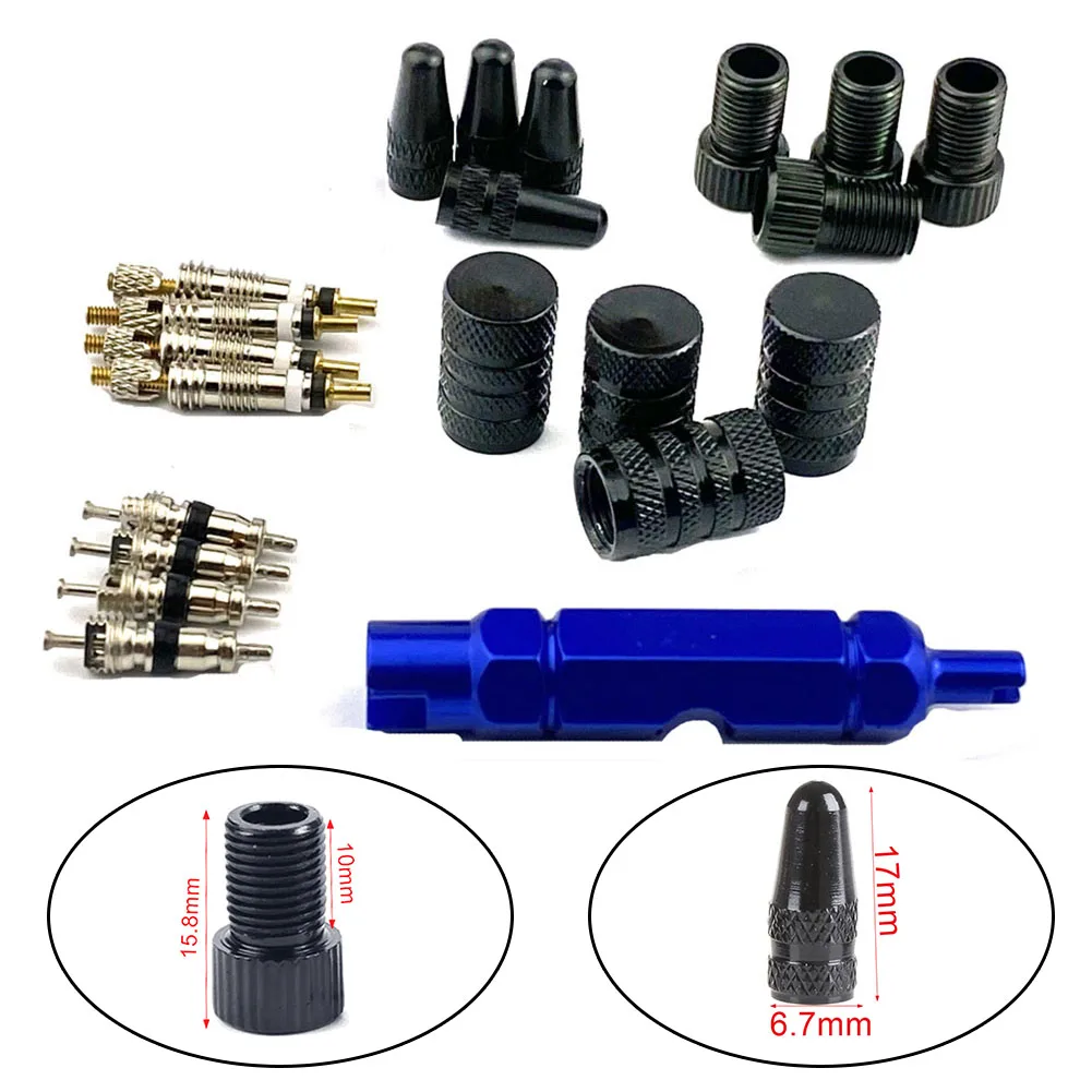 

21Pcs Mountain Bike Tire Accessories Bicycle Detachable French Nozzle Valve Core Cycling Repair Tool Maintenannce Parts