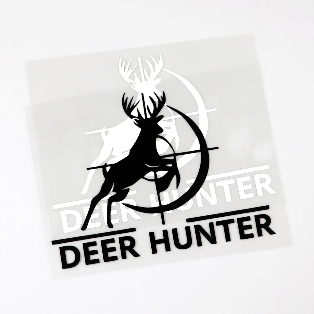 Животные Олень Охота высечка виниловая наклейка автомобильная