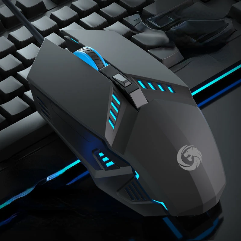 

Mute Wired Gaming Mouse 1000 DPI Optical 3 Button USB Mouse With RGB BackLight Mute Mice for Desktop Laptop Computer Gamer Mouse