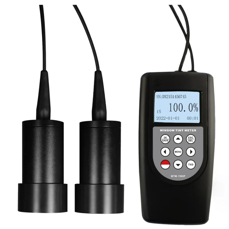 

WTM-1500P Digital WINDOW TINT METER Portable Transmittance Tester with Bluetooth Printer 0.0%-100.0%