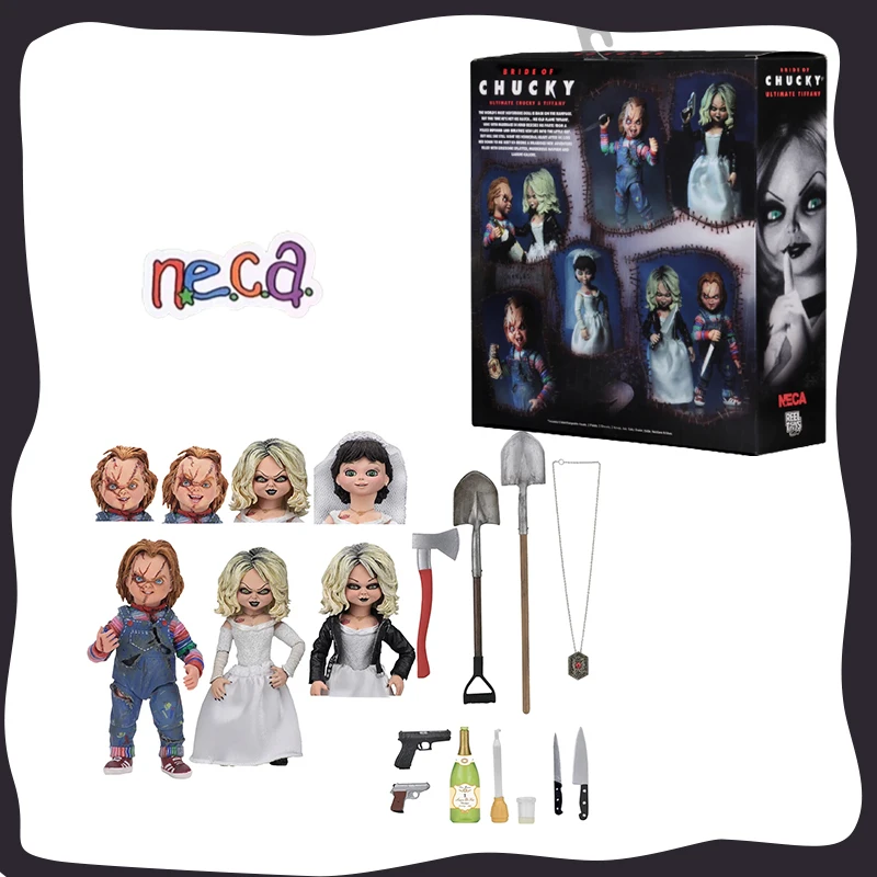 

Фигурка NECA 42114 для невесты Чаки утлтимейт Чаки и Тиффани 2 в упаковке, 7 дюймов, Коллекционная модель, игрушка, рождественские подарки, оригинал