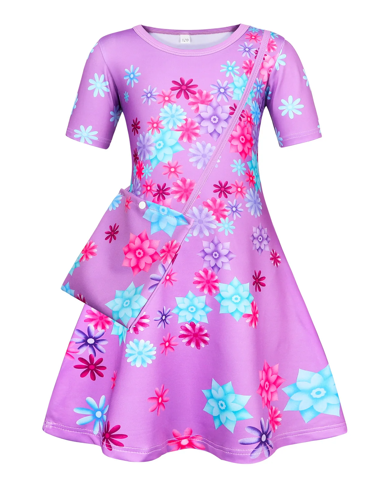 

Jurebecia Kids Mirabel Costume Girls Madrigal Family Dress Pepa/Dolores/Isabela Cosplay Outfit With Bag