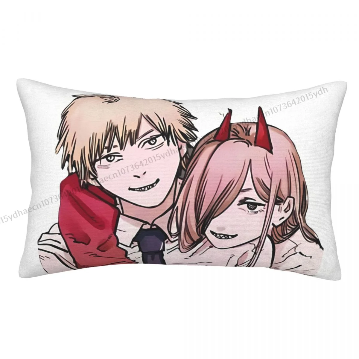 

Power And Denji1 Cojines Pillowcase Chainsaw Man Cushion Home Sofa Chair Print Decorative Coussin Pillow Covers