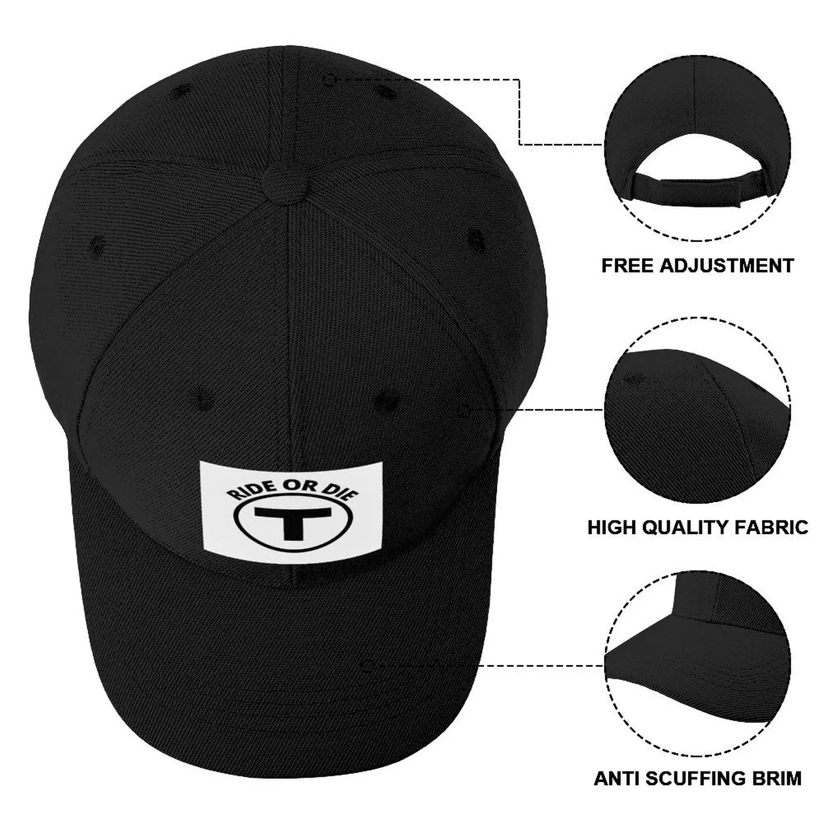 Бейсбольная кепка MBTA Ride or Die на заказ шляпа с защитой от ультрафиолета солнечная