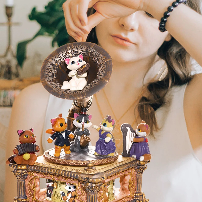 

Phonograph Music Box Music Box Girls' Birthday Gifts Girls Ten-Year-Old Little Girl Children Princess Sky City