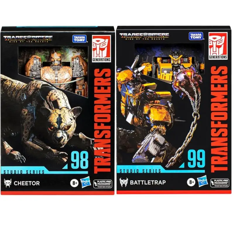 Трансформеры Toys Studio Series Voyager Class Rise of The Beasts 98 Cheetor 99 Battletrap 6 5-дюймовая фигурка в