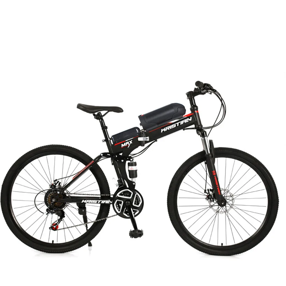 

Adult Bike 3 Knifes 26 Inch Electric Bikes 36v 350w 25 Speed Foldable Mountainous Bicycle Double Disc Brake Bicycles