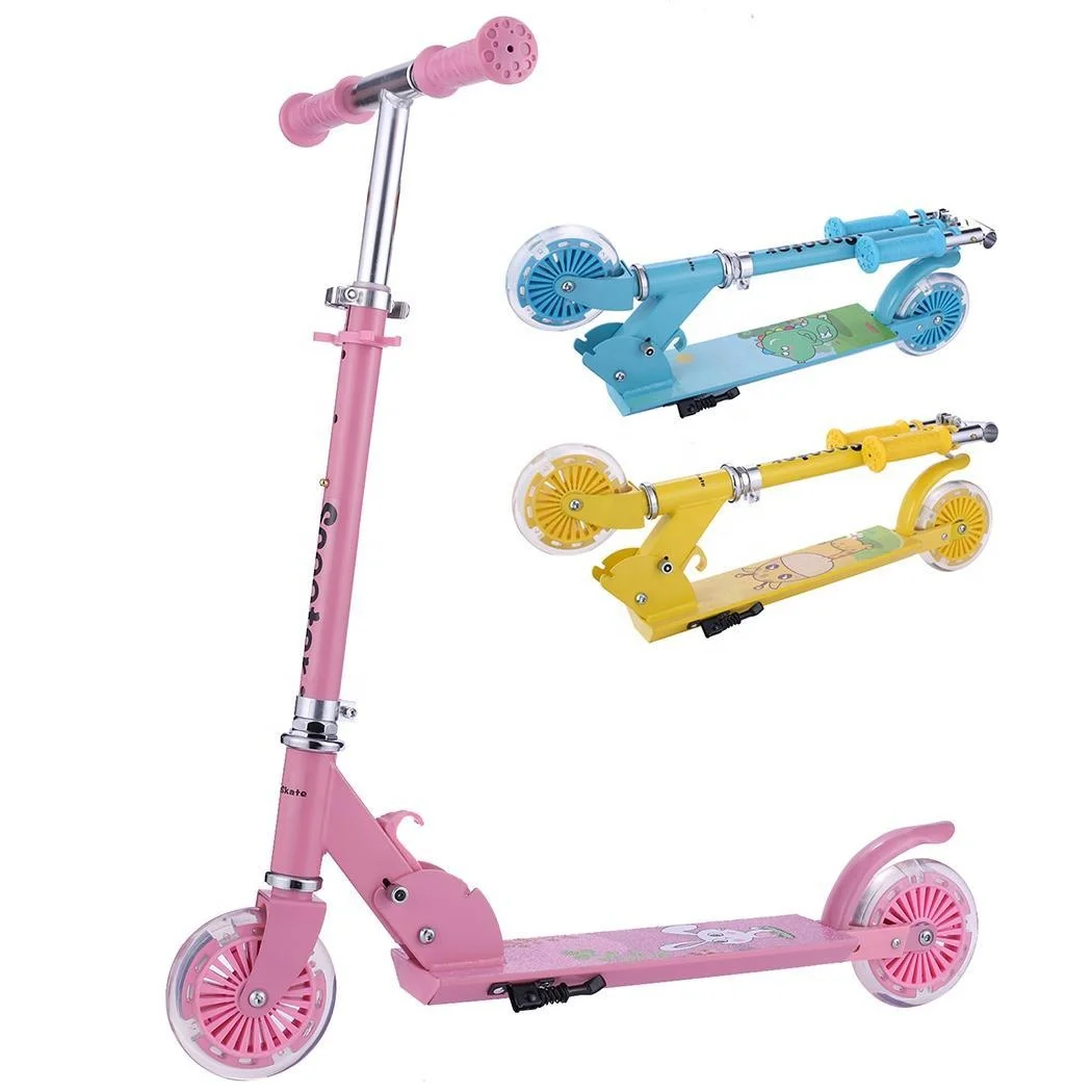 

Детский скутер От 3 до 12 лет Kids с 2 колесами PU, с регулируемой высотой