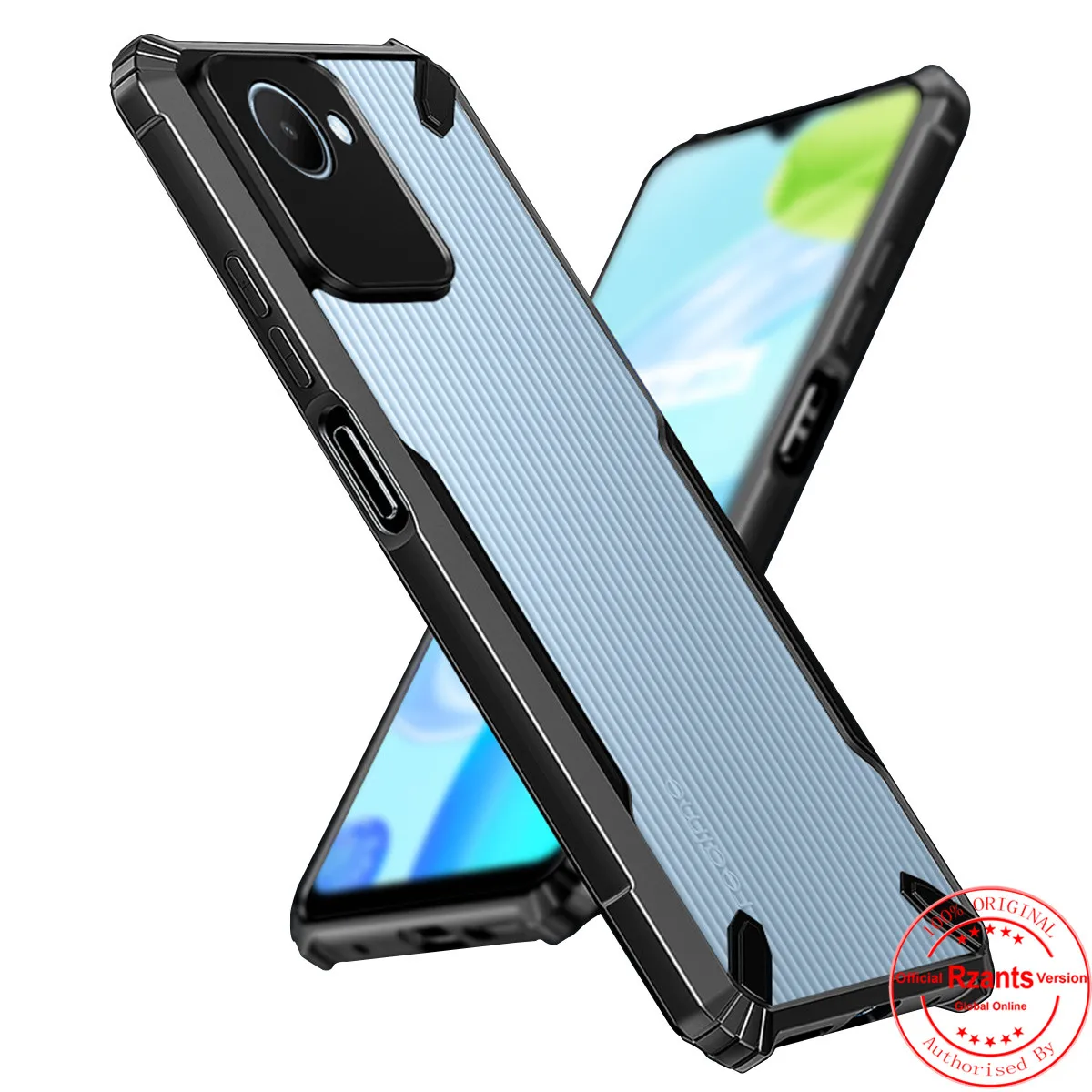 

Rzants For OPPO Realme C30 C30s Case Hard [Bull] Shockproof Slim Crystal Clear Cover Funda Thin Casing