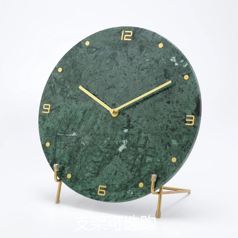 

Nordic Large Wall Clock Modern Design Natural Marble Clocks Home Wall Art Decor Living Room Silent Watches Bedroom Decoran SYGM