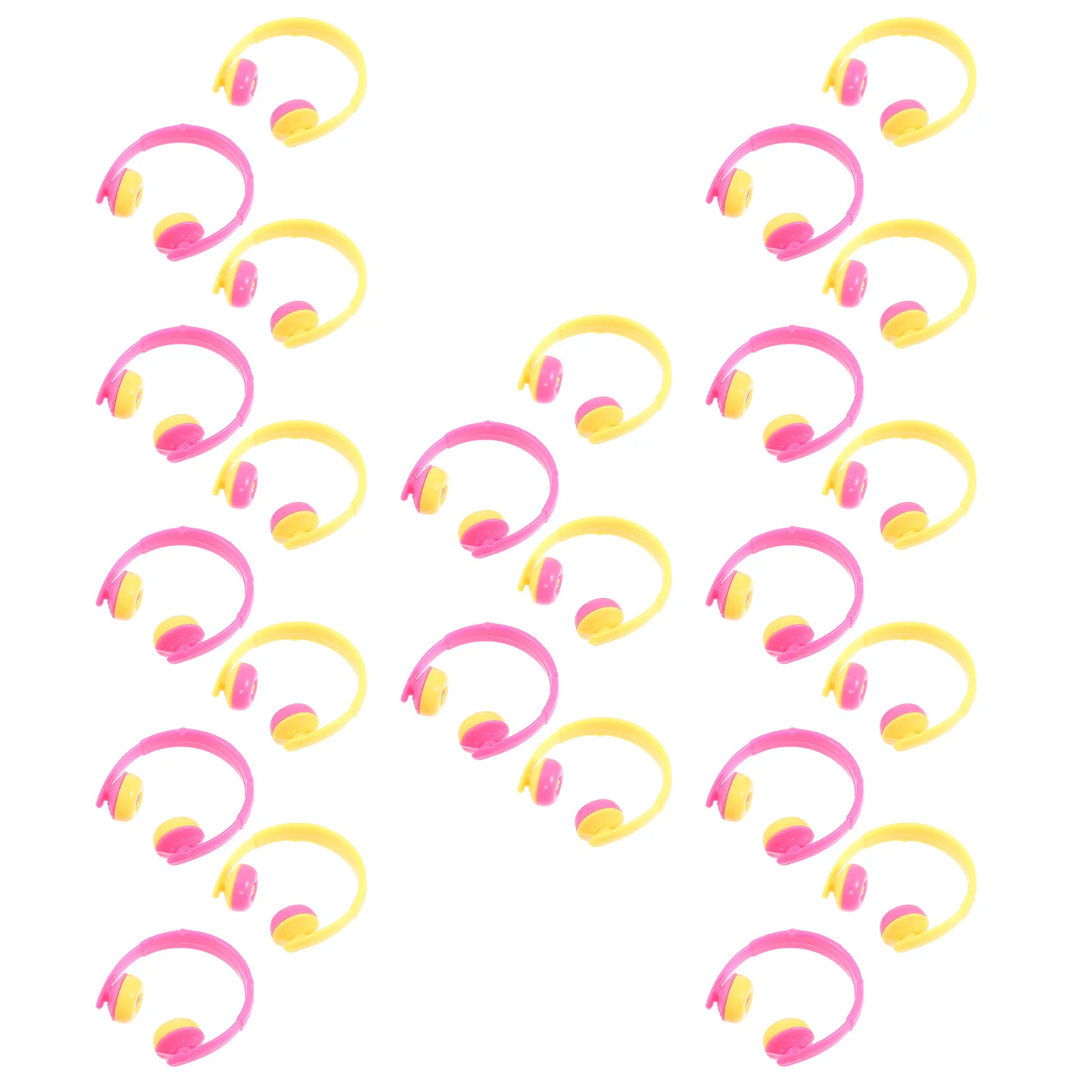 

25 Pcs Mini Earphone Model House Ornaments Layout Light Decorations Home Prop Headset Adornment Small