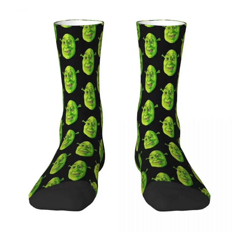 

Funny Head Shrek Meme Sock Socks Men Women Polyester Stockings Customizable Design