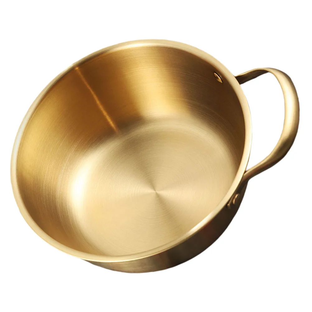 

1pc Heating Pot Household Cookware Small Ramen Pot Kitchen Cooking Pot