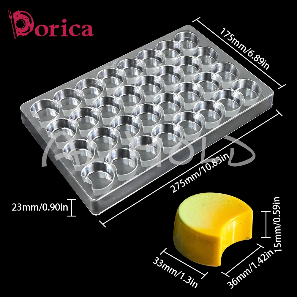 

Пластиковая форма для шоколада 3D полумесяц