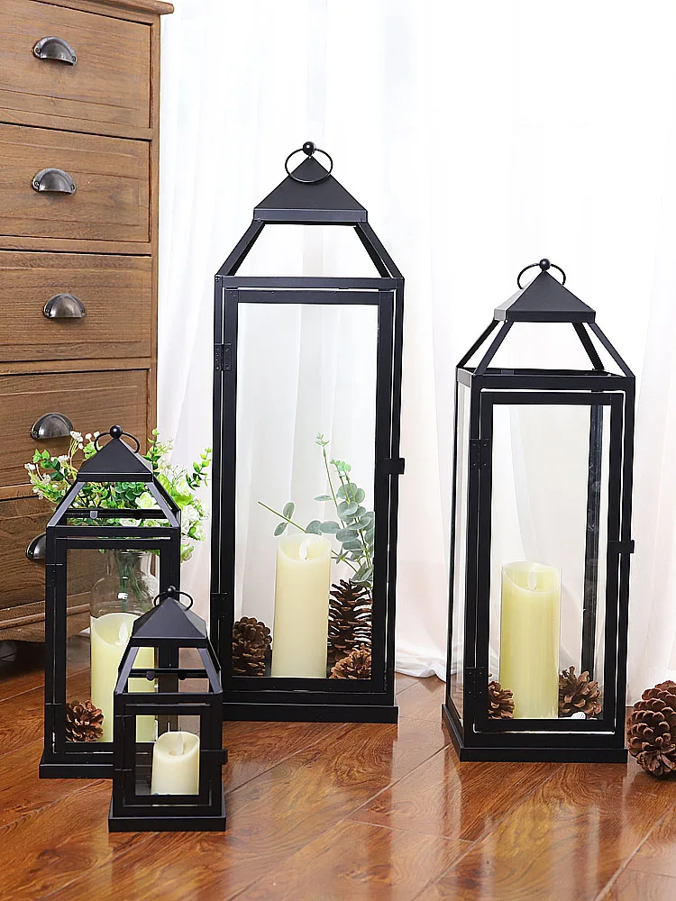 

Nordic Candle Holder Centerpiece Decorative Oil Burner Candle Holder Glass Kerosene Lamp Chandelier Bougeoir Wedding Decoration