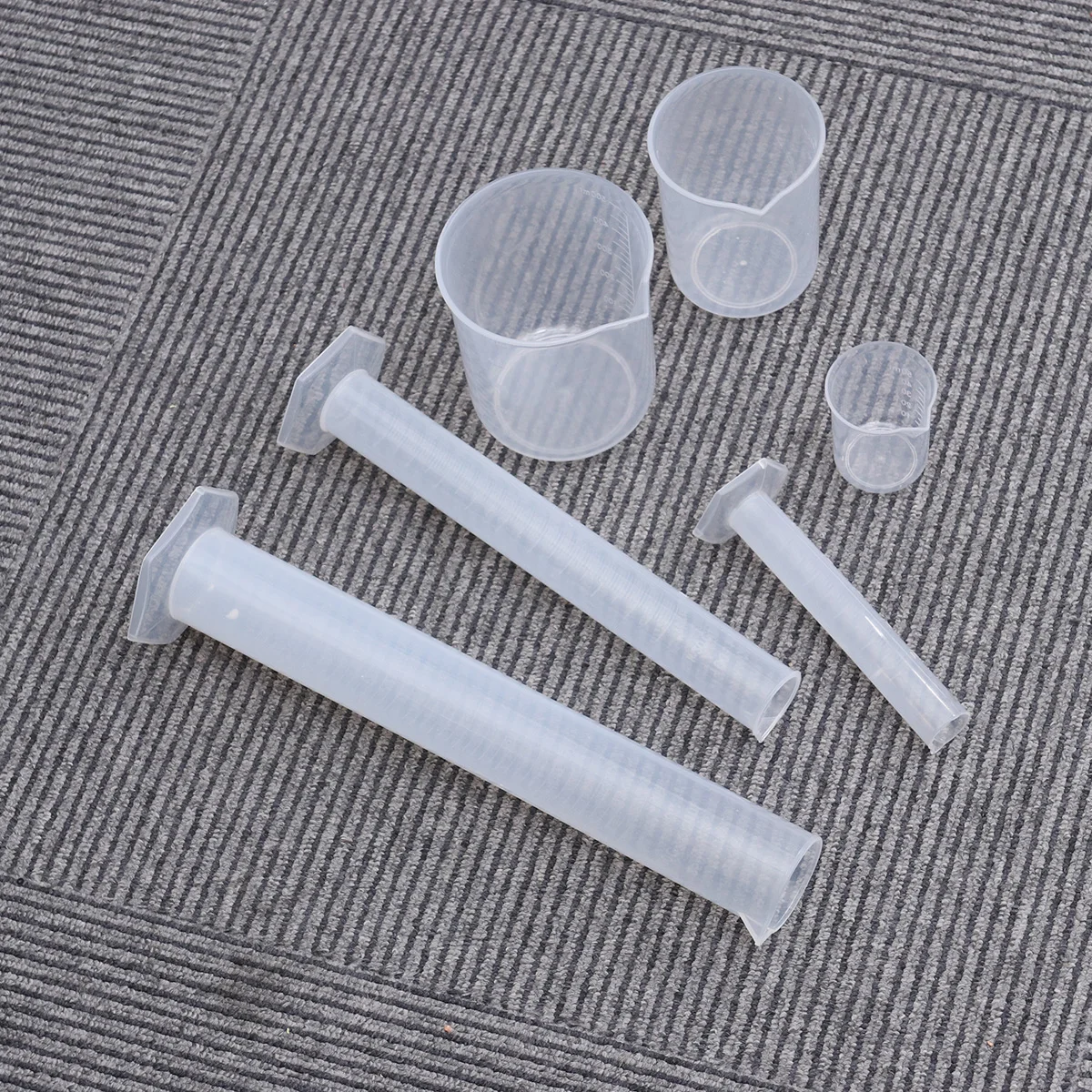

3 PCS/Set Translucent Measuring Beakers Cups with Pack of 3 Measuring Flasks for School Home