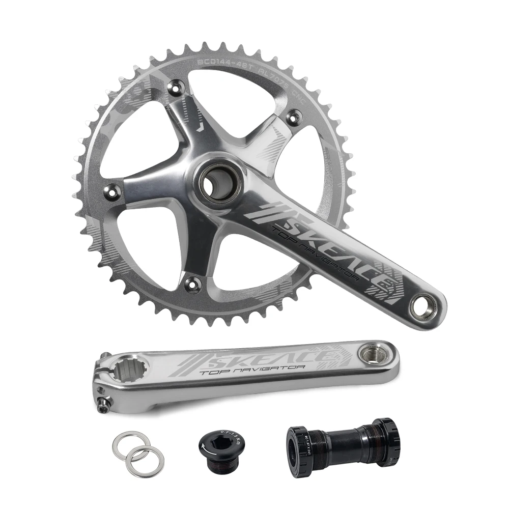 SKEACE Hollow Out велосипедный шатун с фиксированной передачей 48T встроенный 165 мм из