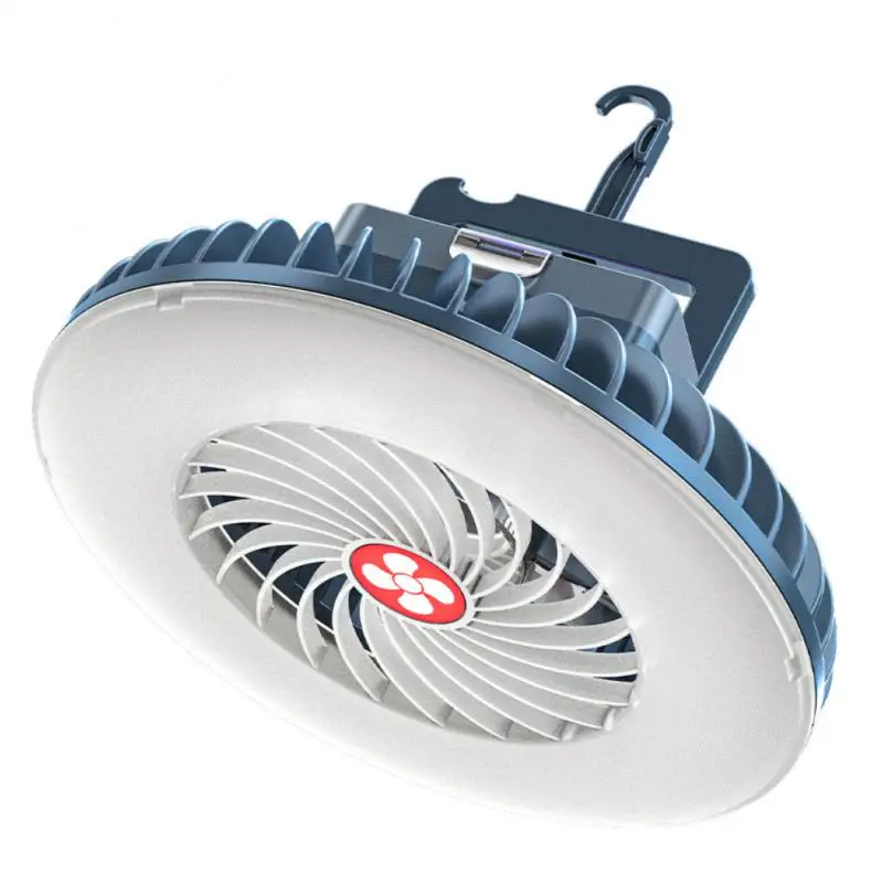 

Multifunctional Waterproof Tent Fan Rechargeable Camping Lamp Night Market Booth Lamp Outdoor Cooling Fan Lamp Portable