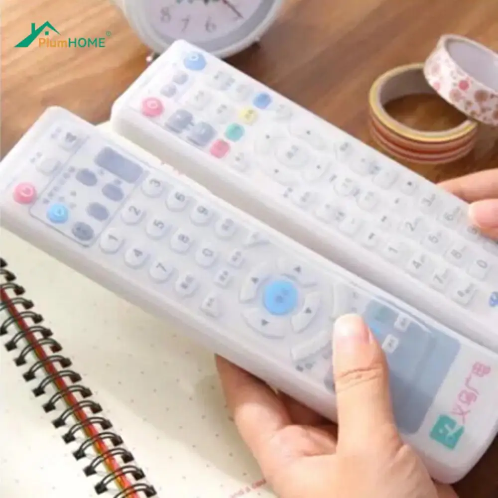 

Waterproof Soft Silicone Cover for TV Air Condition Remote Control Universal Clear Silicone Protector Case Cover