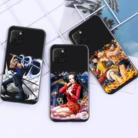 one piece anime phone case for funda iphone 11 13 pro max 12 mini x xr xs max 6 6s 7 8 plus liquid silicon silicone cover
