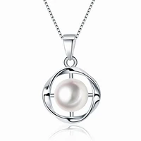 summer night evening wind water drop zirconium diamond fresh water pearl temperament generous necklace pendant gift