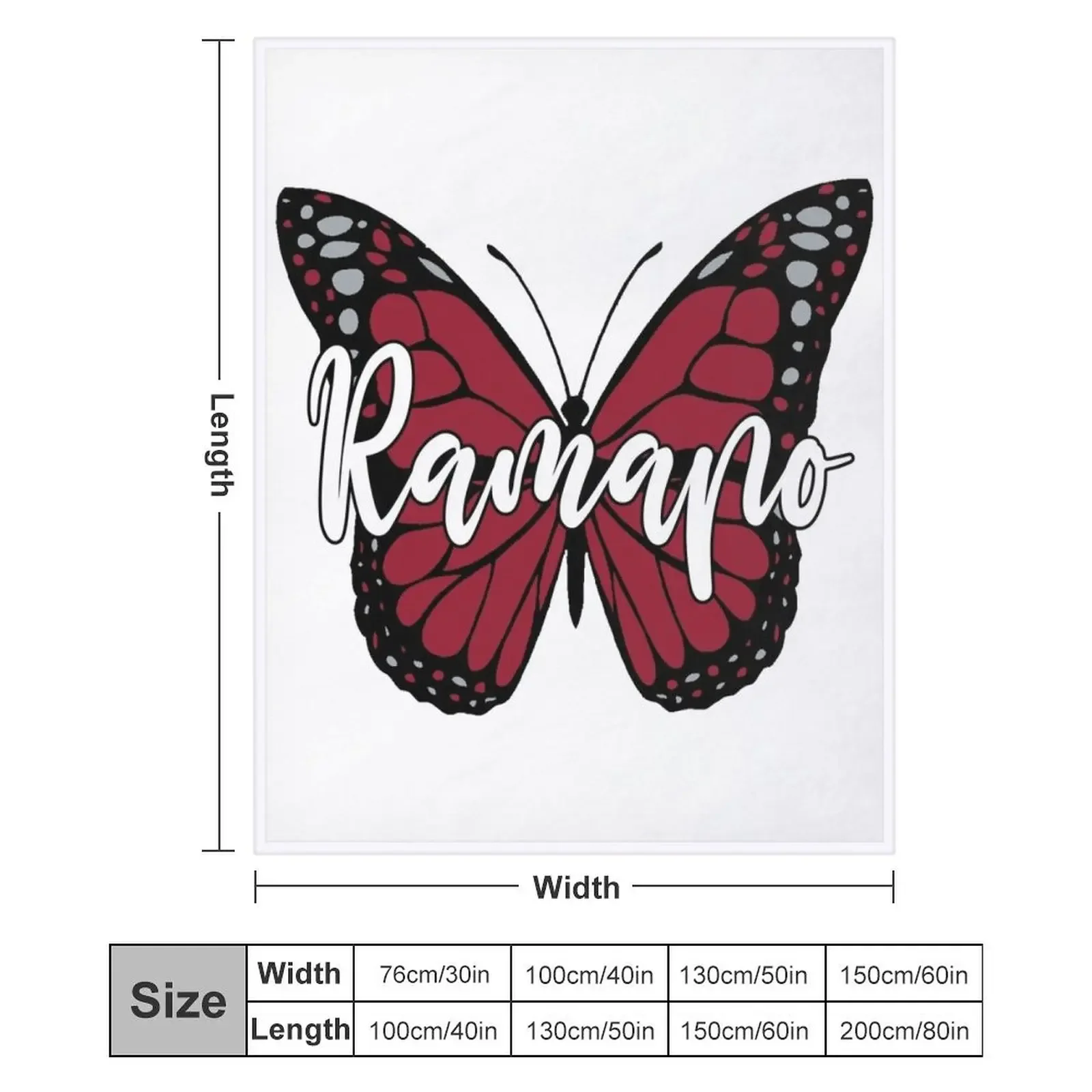 Фланелевое одеяло Ramapo с бабочкой