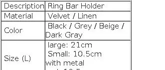 New Convience Velvet Ring Jewelry Storage Holder Soft Sponge Stick Ring Bar Rack Ring Jewelry Display Exhibition Stand Shelf