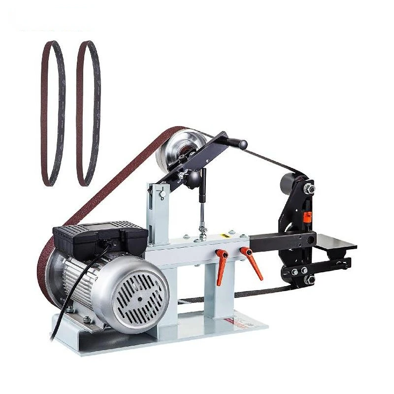 Электрическая ленточная шлифовальная машина VEVOR, 1,5 кВт, 2x82 дюйма, переменная/постоянная скорость, 3 режима, для полировки ножей