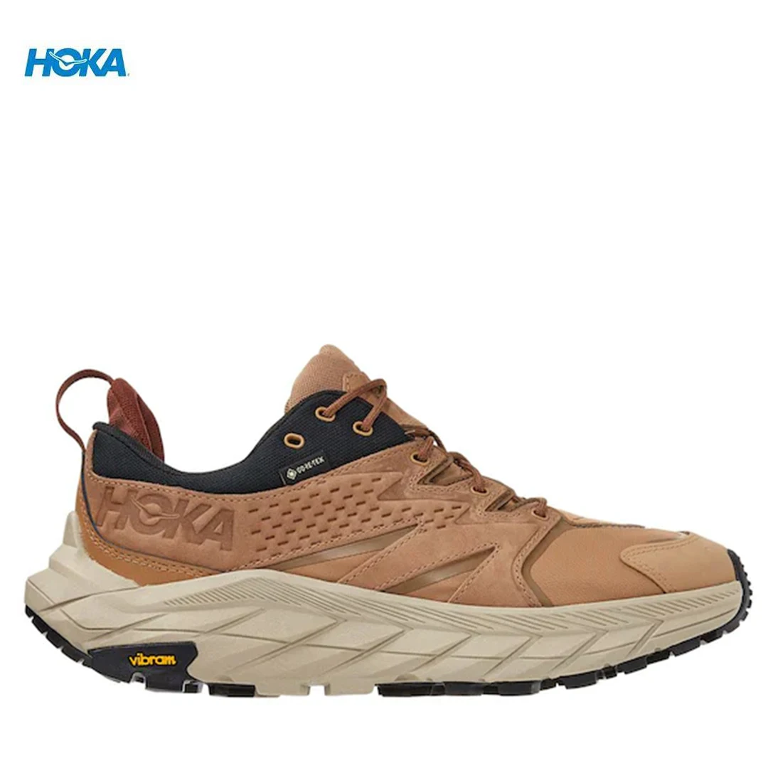 

HOKA Anacapa Low Gore-Tex Hiking Boots Tiger's Eye Tan Breathable Anti Slip Men Women Outdoor Sport Running Sneaker