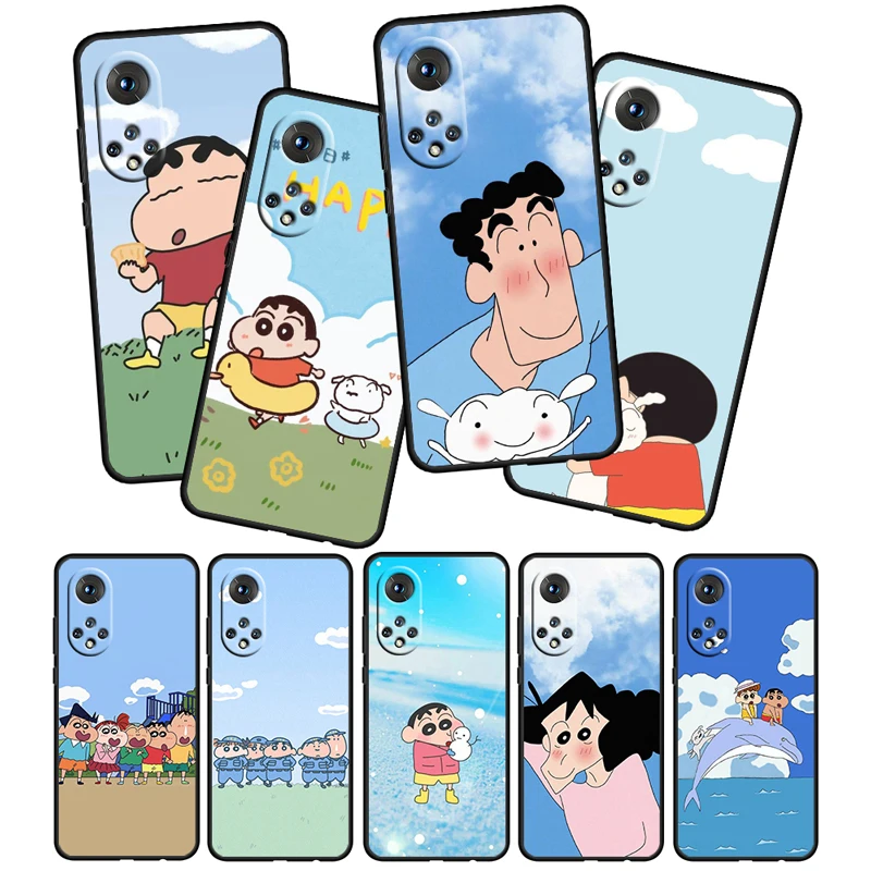 

Anime Boy Crayon Shin-chan For Honor 60 50 30 20 Pro Plus 5G 4G Funda Coque Magic3 Play5 5T Soft Silicone Black Phone Case Cover