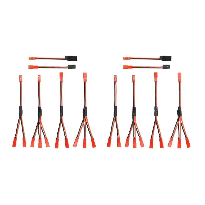 

12 шт. JST Plug дистрибьютор для Traxxas TRX-4 RC автомобильный Трековый грузовик охлаждающий вентилятор ESC двигатель аккумулятора