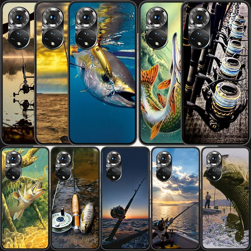 

Recreational activities Carp Fishing Fish Phone Case For Huawei P Smart 2021 Y5 Y6 Y7 Y9 Honor 50 20 Pro 10 10I 9 9X Y9S 8 8A 8X