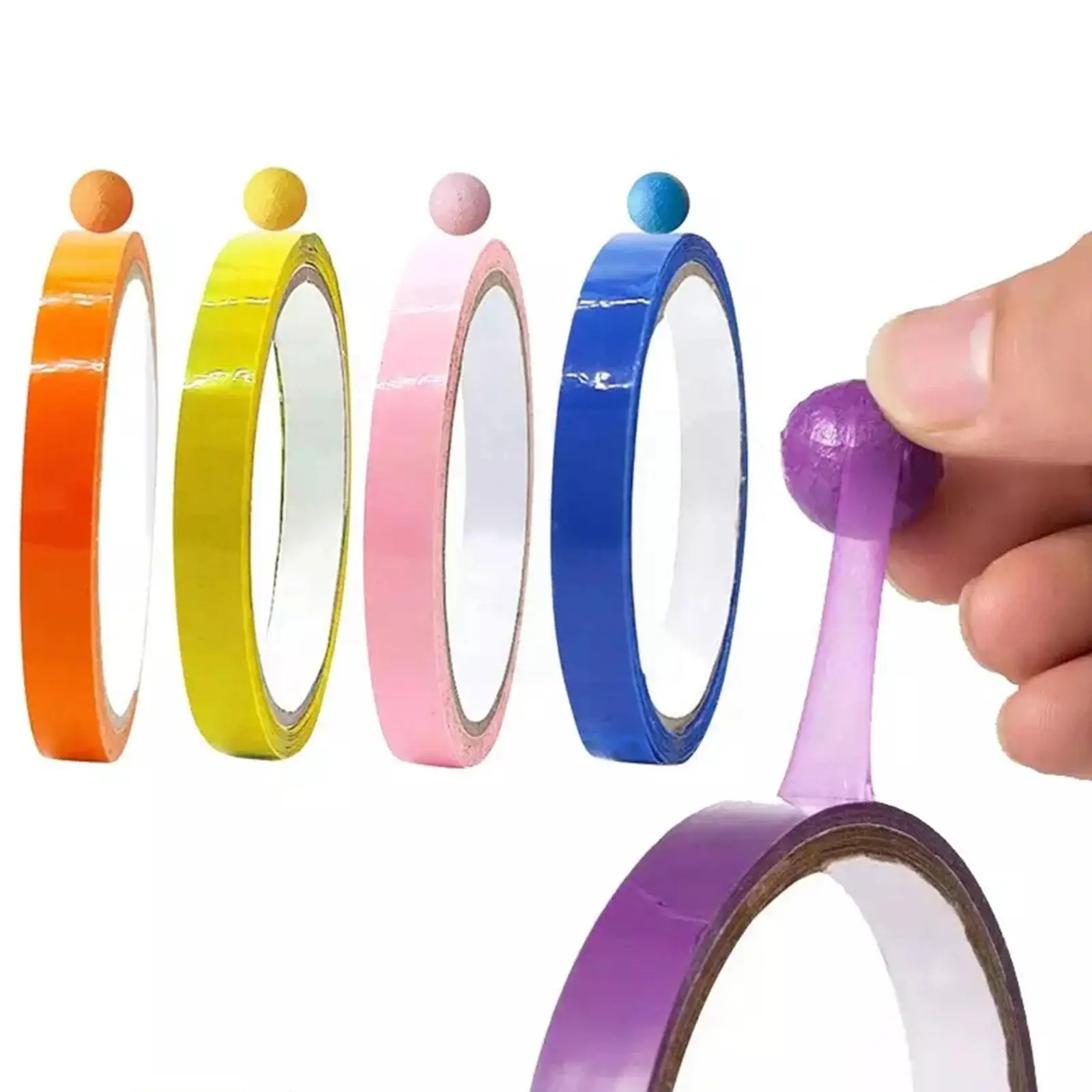 

20m Colorful Sticky Ball Tape Decompression Toys Toys Gifts Sensory Adult Relief Children Diy Sticky Toys Ball Anx J3m5