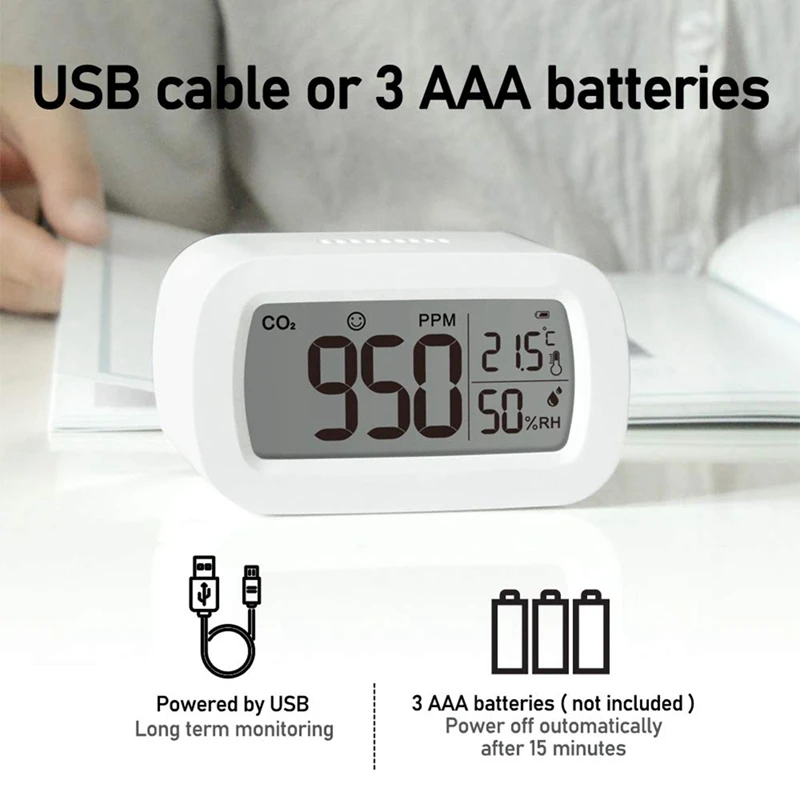 Внутренний монитор CO2 A13 детектор углекислого газа качества воздуха