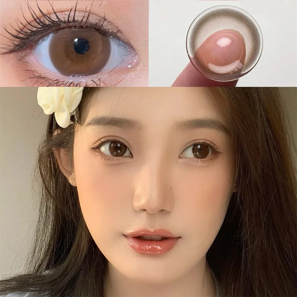 Коллаген гидрограф серые цветные контактные линзы для глаз натуральные