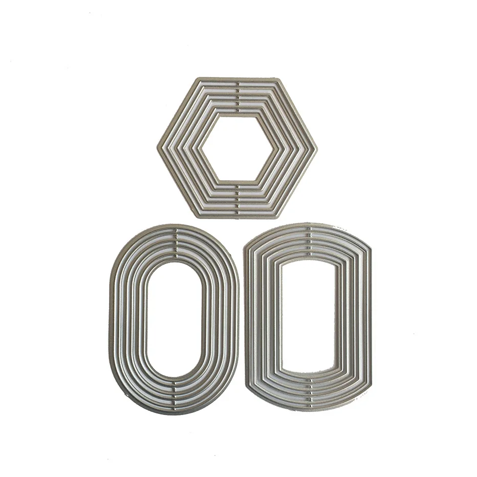 Металлические пресс-формы Ellipse для скрапбукинга овальные круги Спортивная