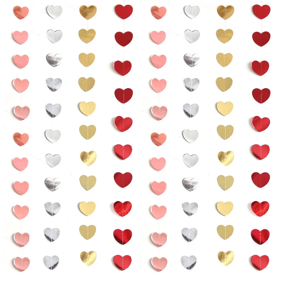 

Love Paper Pull Flower Valentine's Day Heart Ornament Paper Pull Flower Charm Wedding Party Background Decoration
