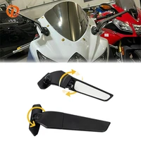 side mirrors modified wind wing 2pcspair motorcycle adjustable rotating rearview mirror for suzuki gsxr1000 2017 2021 gsx1000r