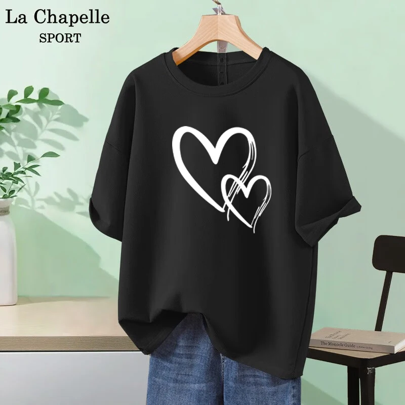 Женские Повседневные Футболки С Принтом Любовь Весна-лето Дышащие Топы Круглым