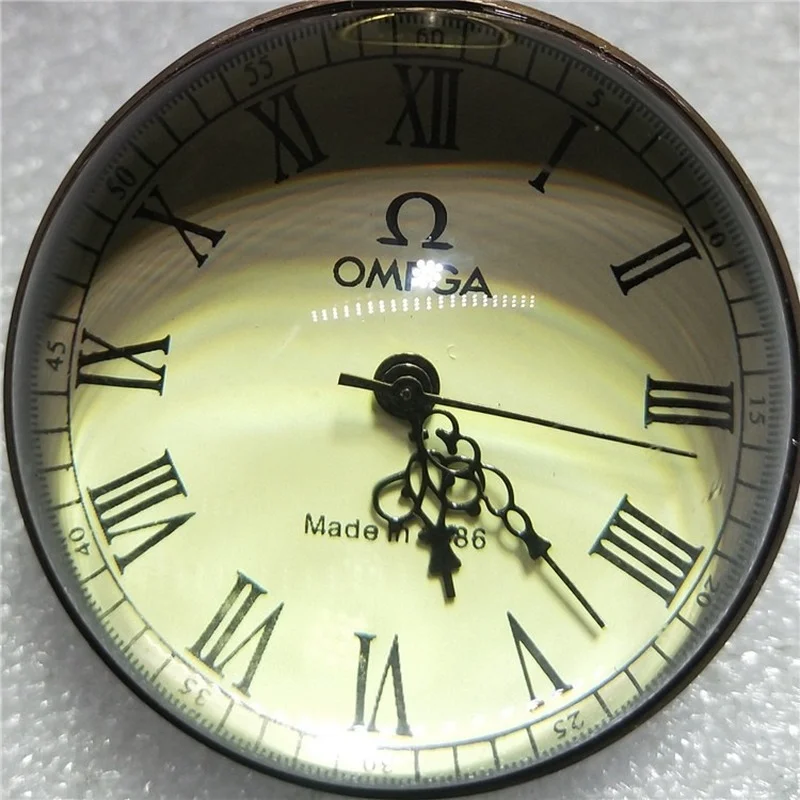 Антикварные состаренные ремесла винтажные часы латунный стеклянный шар