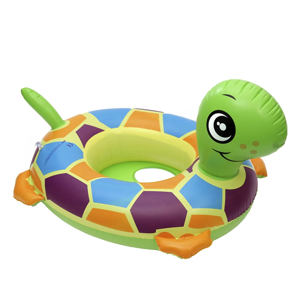 

1Pc Lovely Swimming Boat Animal Swimming Ring Inflatable Swimming Ring for Children Baby Beach