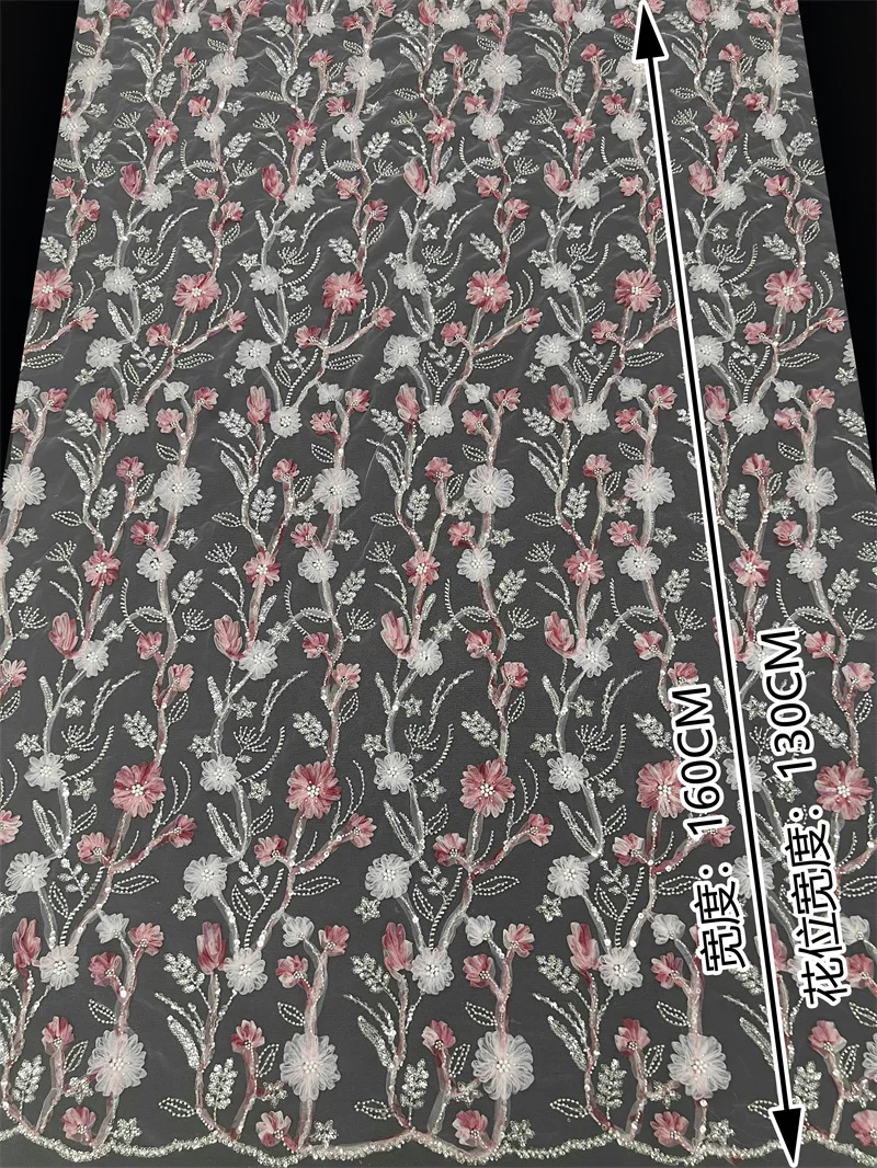 Фото 1 ярд, хит продаж, кружевная пластина с блестками, вышивка, ткань, свадебное платье, ткань Cheongsam и кружево №3