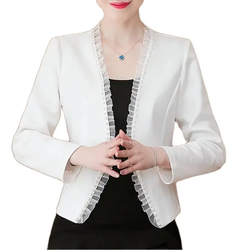 

Женский короткий пиджак, элегантный жакет в стиле Ципао, верхняя одежда для весны и осени, 2023