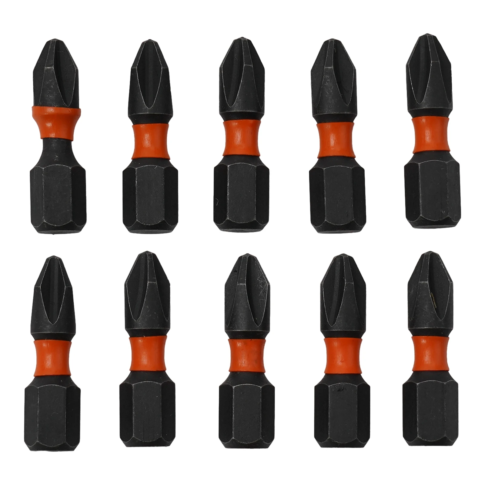 

10pcs Impact Screwdriver Bits Set 25mm 1/4Inch Hex PH2 Alloy Steel For Impact Electric Screwdrivers Hand Drills Hand Tools