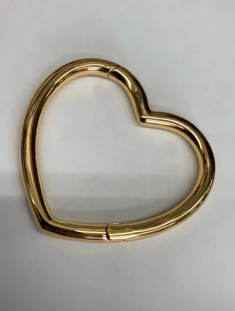 18K Gold Plated Brass Heart