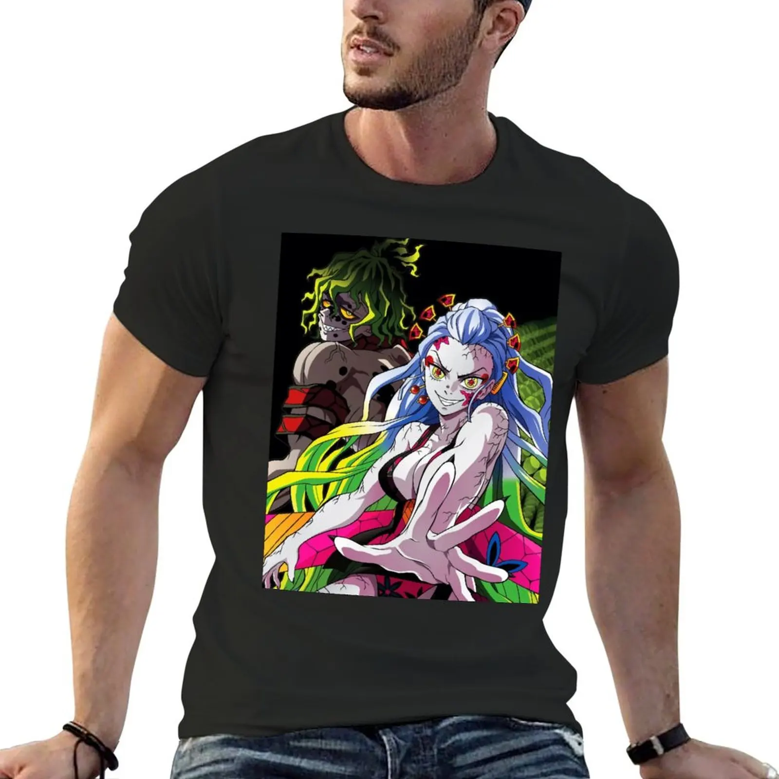 Футболка мужская с рисунком в стиле аниме