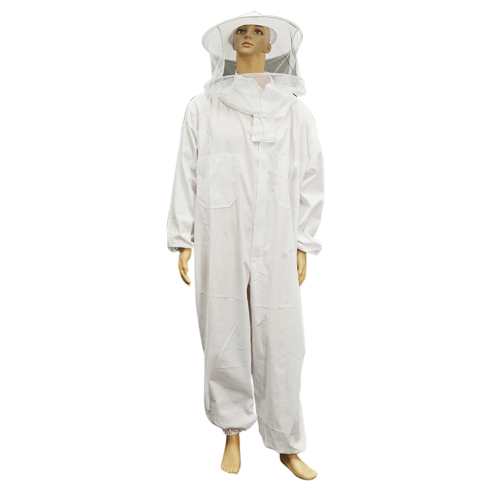 

Beginner Professional Full Body Ventilated Outfit With Veil Hood Hat Protective Clothing Beekeeping Suit Beekeeper Zipper Safety